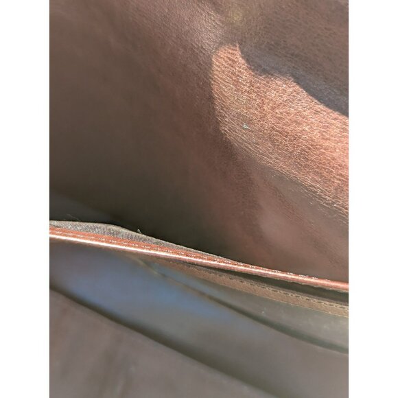 Vintage Coach Leather Trifold Full Size Wallet Brown - Picture 9 of 12